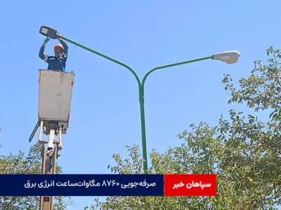 صرفه‌جویی ۸۷۶۰ مگاوات‌ساعت انرژی برق