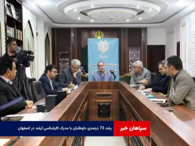 رشد ۷۳ درصدی داوطلبان با مدرک کارشناسی ارشد در اصفهان