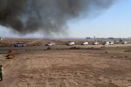 دود فرودگاه شهید بهشتی مانور بوده نه حادثه! 1 دود فرودگاه شهید بهشتی مانور بوده نه حادثه!