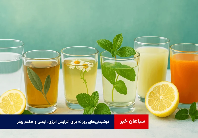 نوشیدنیهای روزانه برای افزایش انرژی، ایمنی و هضم بهتر
