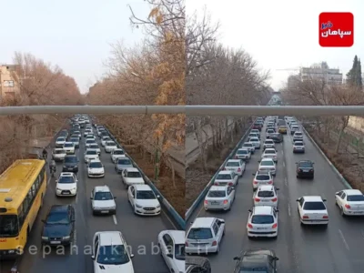 عکس شهروندی 2 خیابان کاوه صبحِ یک روز عادی. عکس : محمد بندرعباسی