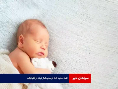 افت حدود ۵.۶ درصدی آمار تولد در گلپایگان