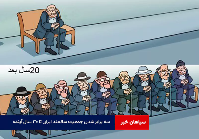 سه برابر شدن جمعیت سالمند ایران تا ۳۰ سال آینده