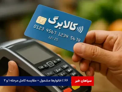 ٪۶۶ خانوارها مشمول + مقایسه کامل مرحله ۱ و ۲