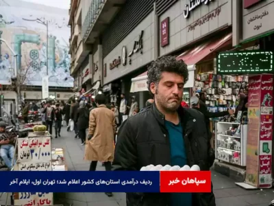 ردیف درآمدی استان‌های کشور اعلام شد؛ تهران اول، ایلام آخر