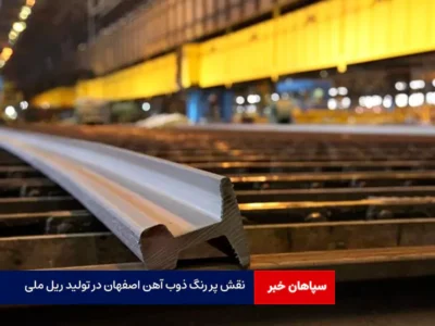 نقش پر رنگ ذوب آهن اصفهان در تولید ریل ملی