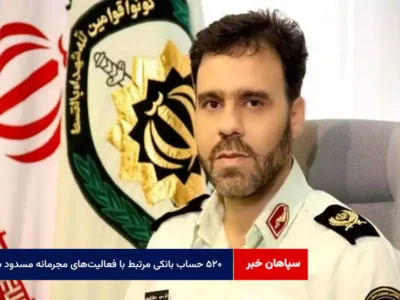 ۵۲۰ حساب بانکی مرتبط با فعالیت‌های مجرمانه مسدود شد