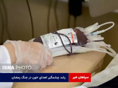 رشد چشمگیر اهدای خون در جنگ رمضان