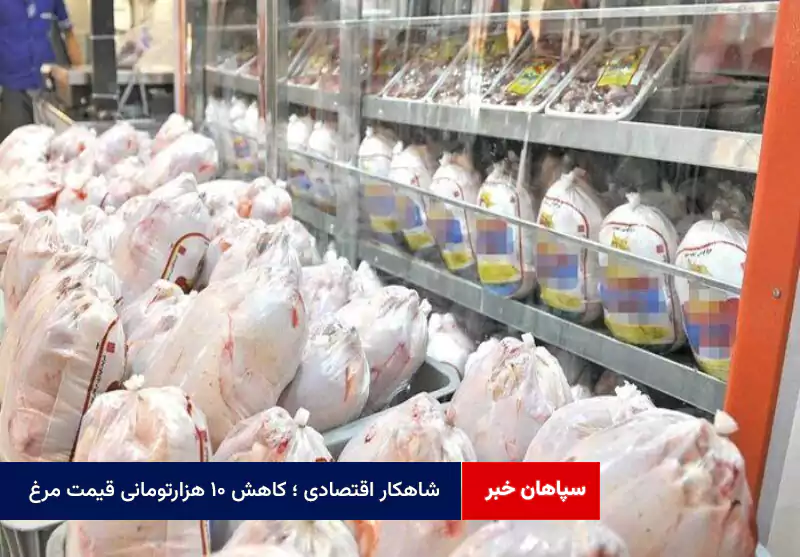 شاهکار اقتصادی ؛ کاهش ۱۰ هزارتومانی قیمت مرغ
