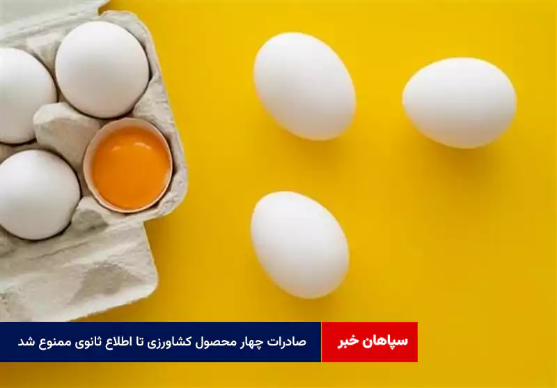 صادرات چهار محصول کشاورزی تا اطلاع ثانوی ممنوع شد