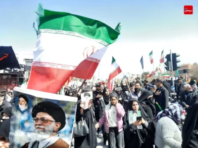 حضور حماسی اصفهانی ها در راهپیمایی ضد صهیونی آمریکایی ۱۴۰۴