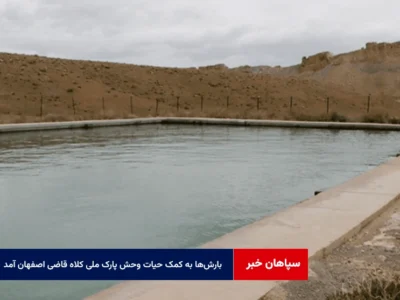 بارشها به کمک حیات وحش پارک ملی کلاه قاضی اصفهان آمد