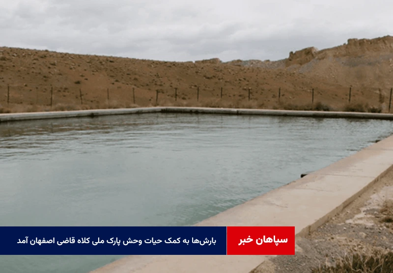 بارشها به کمک حیات وحش پارک ملی کلاه قاضی اصفهان آمد