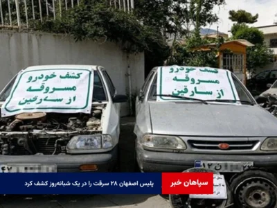 پلیس اصفهان ۲۸ سرقت را در یک شبانه‌روز کشف کرد