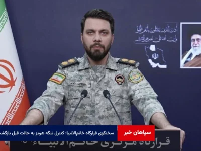 سخنگوی قرارگاه خاتم‌الانبیا: کنترل تنگه هرمز به حالت قبل بازگشت