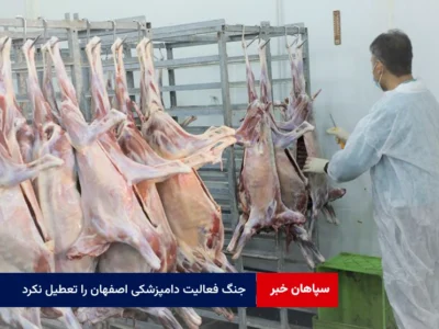 جنگ فعالیت دامپزشکی اصفهان را تعطیل نکرد؛کشف ۵۴تن محصول غیربهداشتی