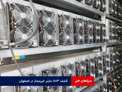 کشف ۱۸۱۳ ماینر غیرمجاز در اصفهان