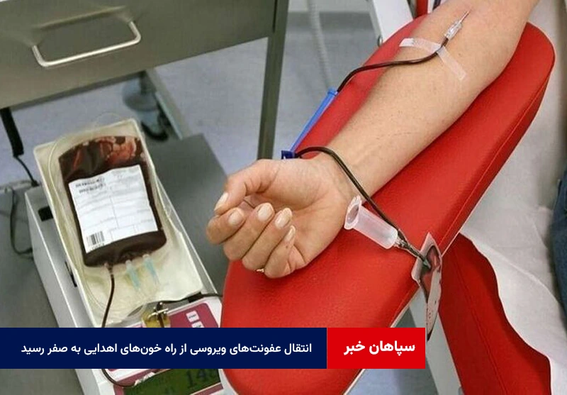 انتقال عفونتهای ویروسی از راه خونهای اهدایی به صفر رسید