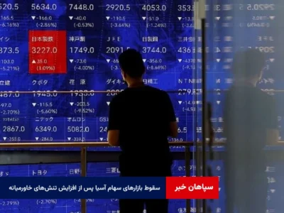 سقوط بازارهای سهام آسیا پس از افزایش تنش‌های خاورمیانه