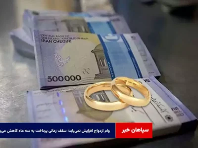 وام ازدواج افزایش نمی‌یابد؛ سقف زمانی پرداخت به سه ماه کاهش می‌یابد