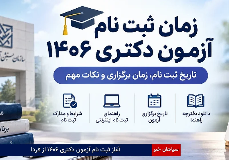 آغاز ثبتنام آزمون دکتری ۱۴۰۶ از فردا