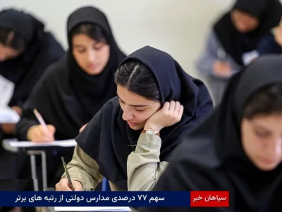 سهم ۷۷ درصدی مدارس دولتی از رتبه‌های برتر