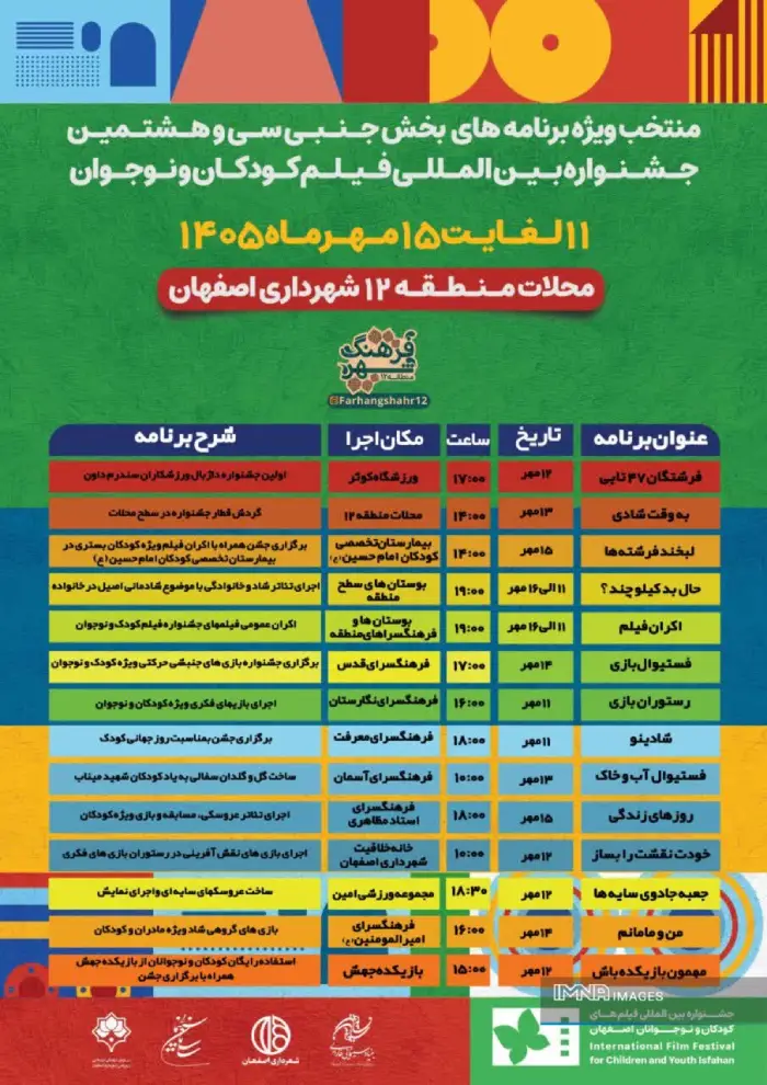 ردپای پروانهها در محلات کمبرخوردار اصفهان با بیش از ۴۰۰ برنامه 1 mahale